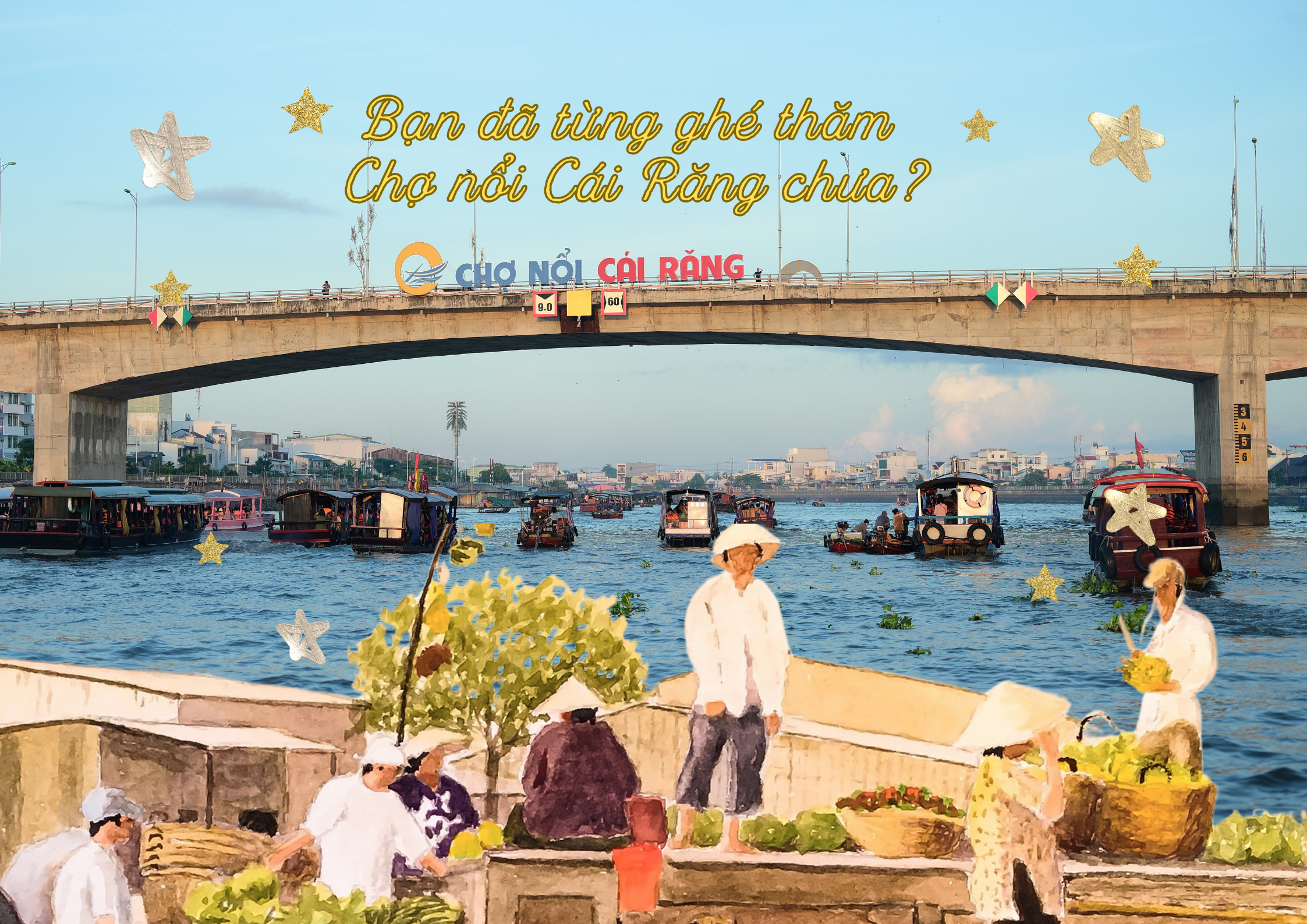 Chợ nổi Cái Răng xuất hiện như thế nào trong Dear Tho?